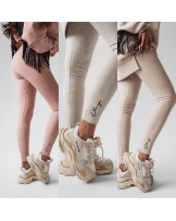 LEGGINSY PRĄŻEK MEGGY▪️PUDROWE 