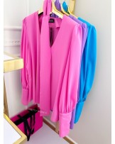 KOSZULA Z MANKIETEM WIĄZANA RÓŻ 