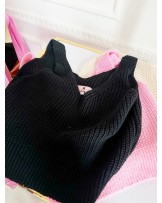 SZYDEŁKOWY TOP ▪️beżowy czarny róż 