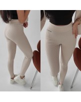 LEGGINSY  PRĄŻEK LUCIA   ▪️ BEŻOWE 