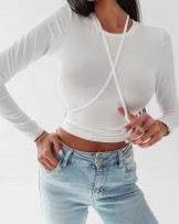 BLUZKA z WIĄZANIEM ▪️FRANCES Ecru 