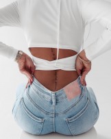 BLUZKA z WIĄZANIEM ▪️FRANCES Ecru 