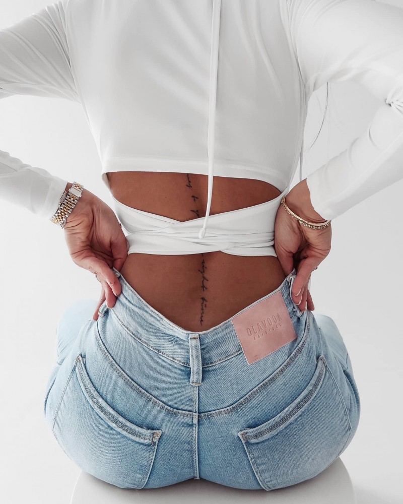 BLUZKA z WIĄZANIEM ▪️FRANCES Ecru 