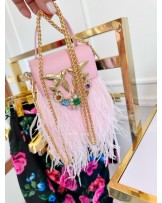 TOREBKA PINKO KAMIENIE PIÓRKA  ▪️LIMITED RÓŻOWA 