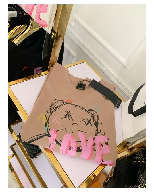 OVESIZOWY T▪️SHIRT BEAR beżowy 