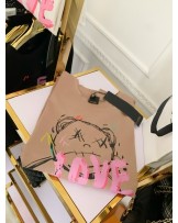 OVESIZOWY T▪️SHIRT BEAR beżowy 