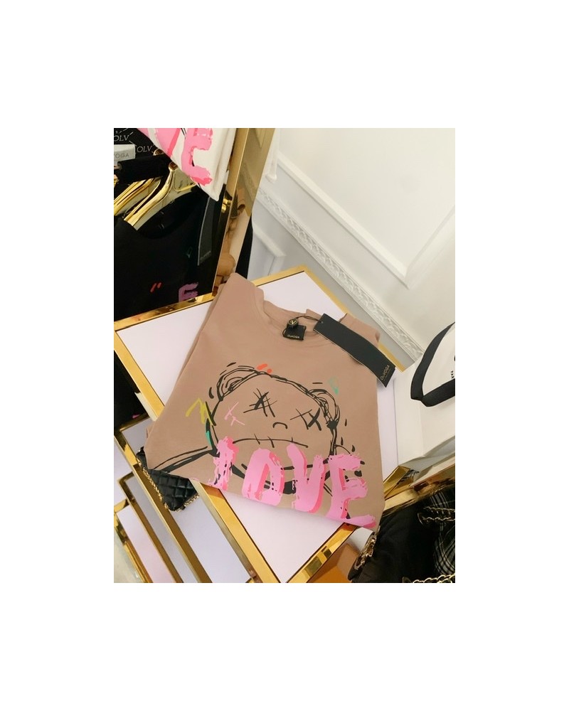 OVESIZOWY T▪️SHIRT BEAR beżowy 