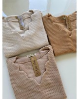 SWETERKOWE  BLUZECZKI▪️KOLOR SZAMPAŃSKI