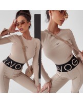 BLUZKA SUSAN PRĄŻEK  ▪️BEŻOWA 