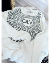 BLUZA LOGOWANA ▪️TANESS ECRU