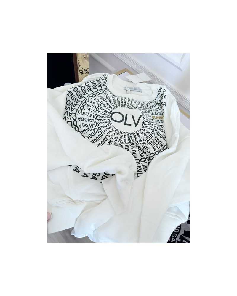 BLUZA LOGOWANA ▪️TANESS ECRU