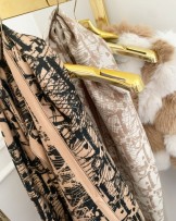 DWUSTRONNY  szal DIORR beżowy 