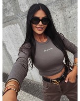 BLUZKA BASIC TRUE ▪️GRAFITOWA