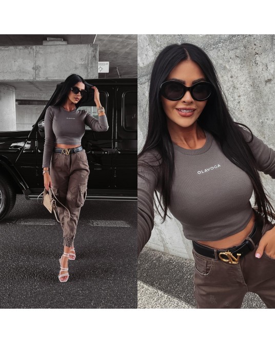 BLUZKA BASIC TRUE ▪️GRAFITOWA