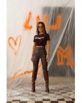 SPODNIE DANGEROUS  ▪️CZEKOLADA