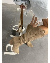 KOZAKI KOWBOJKI ▪️ZAMSZ BEZOWE