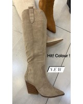 KOZAKI KOWBOJKI ▪️ZAMSZ BEZOWE