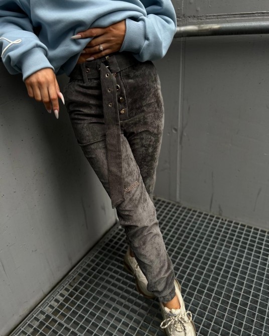 SPODNIE HONESTY ▪️GRAFIT