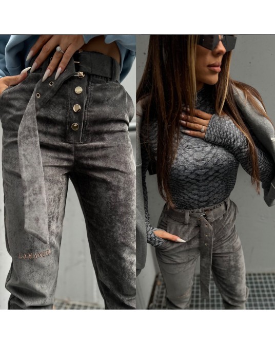 SPODNIE HONESTY ▪️GRAFIT