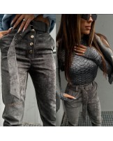 SPODNIE HONESTY ▪️GRAFIT