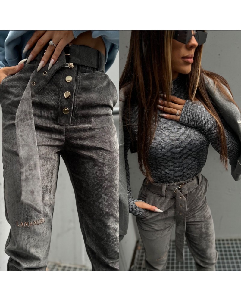 SPODNIE HONESTY ▪️GRAFIT