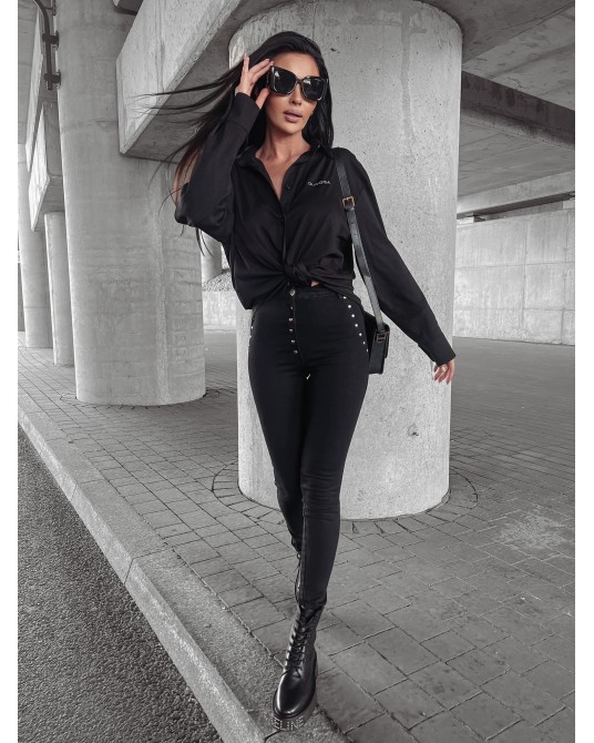 SPODNIE Z ĆWIEKAMI ROSE ▪️BLACK