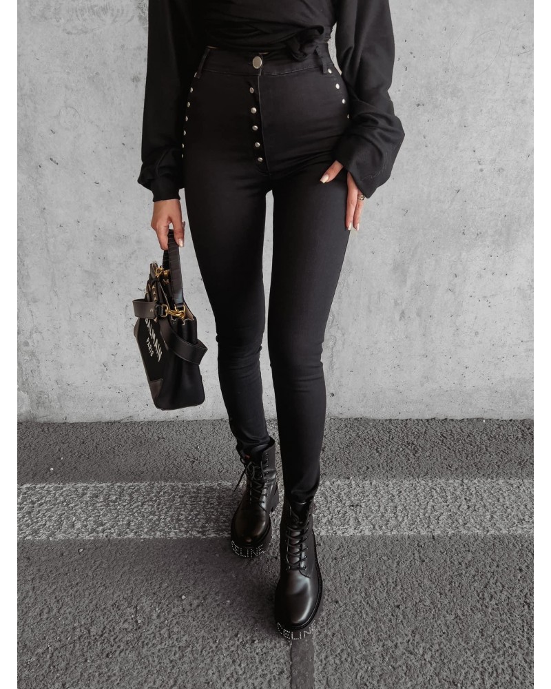 SPODNIE Z ĆWIEKAMI ROSE ▪️BLACK