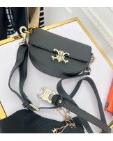 SKÓRZANA CZARNA TORBKA