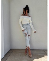 KASZMIROWY SWETER ROZENEK ▪️ECRU