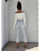 KASZMIROWY SWETER ROZENEK ▪️ECRU