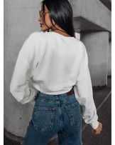 BLUZA LOGOWANA ▪️TANESS ECRU