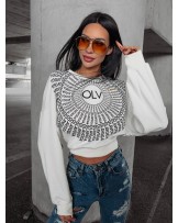 BLUZA LOGOWANA ▪️TANESS ECRU