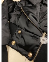 Puchowa czarna KURTKA BALMAINN