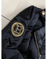 Puchowa czarna KURTKA BALMAINN