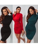 SUKIENKA ELEGANT Z MARSZCZENIEM ▪️CZARNA