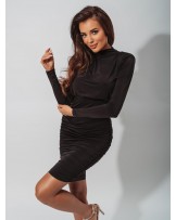 SUKIENKA ELEGANT Z MARSZCZENIEM ▪️CZARNA