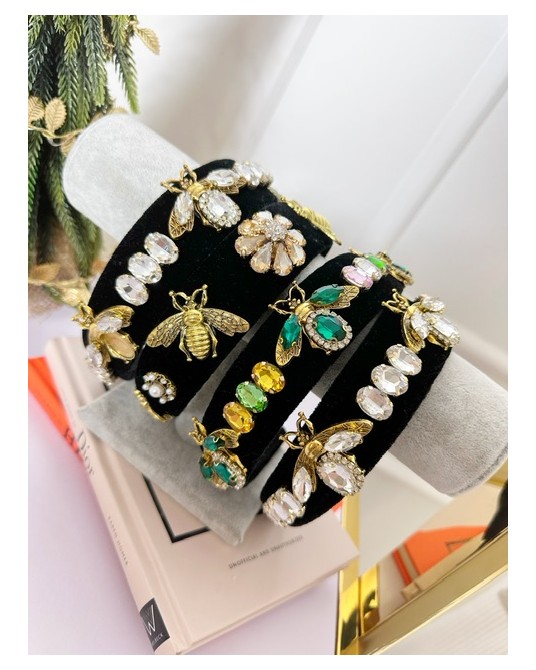 OPASKA NA GŁOWĘ KAMIENIE KOLOR 