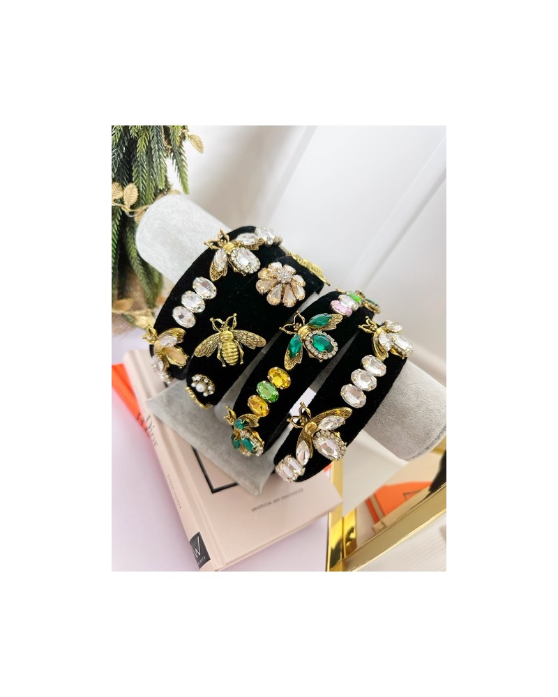 OPASKA NA GŁOWĘ KAMIENIE KOLOR 