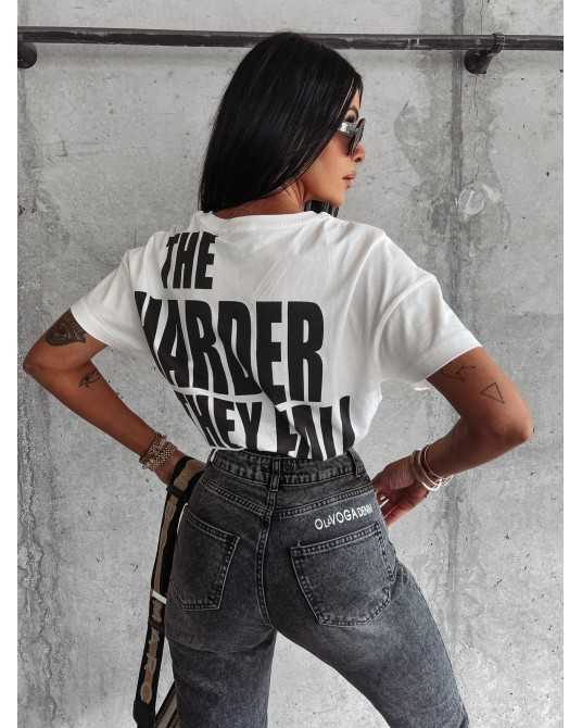 T▪️SHIRT z haftem VARTE ecru