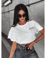 T▪️SHIRT z haftem VARTE ecru