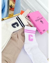 SKARPETY  C ▪️ecru z czernią