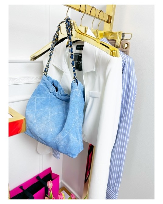 SKÓRZANA Torebka Jeans CC