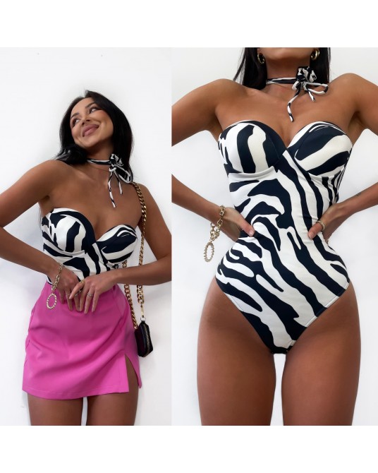 BODY ZEBRA LUXURY ▪️z chokerem