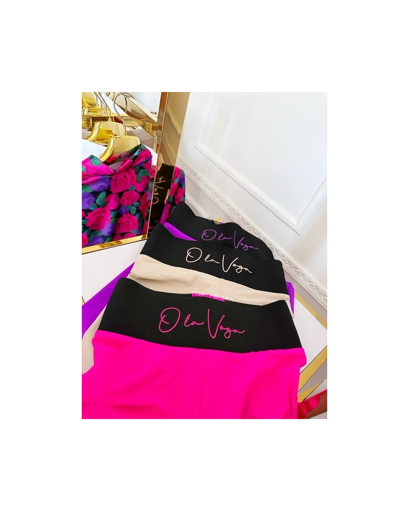 LEGGINSY PIA PAS MODELUJĄCE    ▪️RÓŻ 