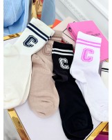 SKARPETY  C ▪️ecru z czernią