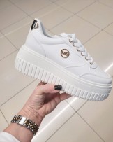 BIAŁE SNAKERS NA PLATFORMIE ▪️