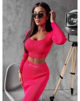 KOMPLET MILANO ▪️NEON RÓŻ