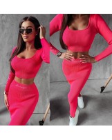 KOMPLET MILANO ▪️NEON RÓŻ