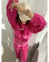 KOMPLET WELUR L M ▪️FUKSJA