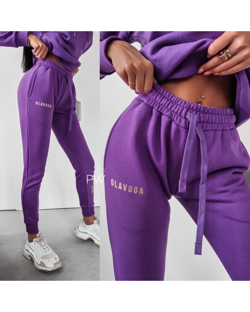 Spodnie JOGGER DRESOWE  ▪️FIOLET